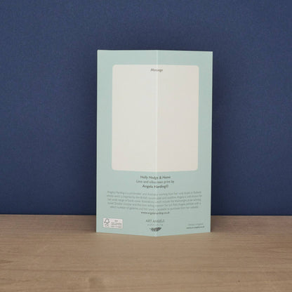 Holly Hedge & Home Die-Cut Card