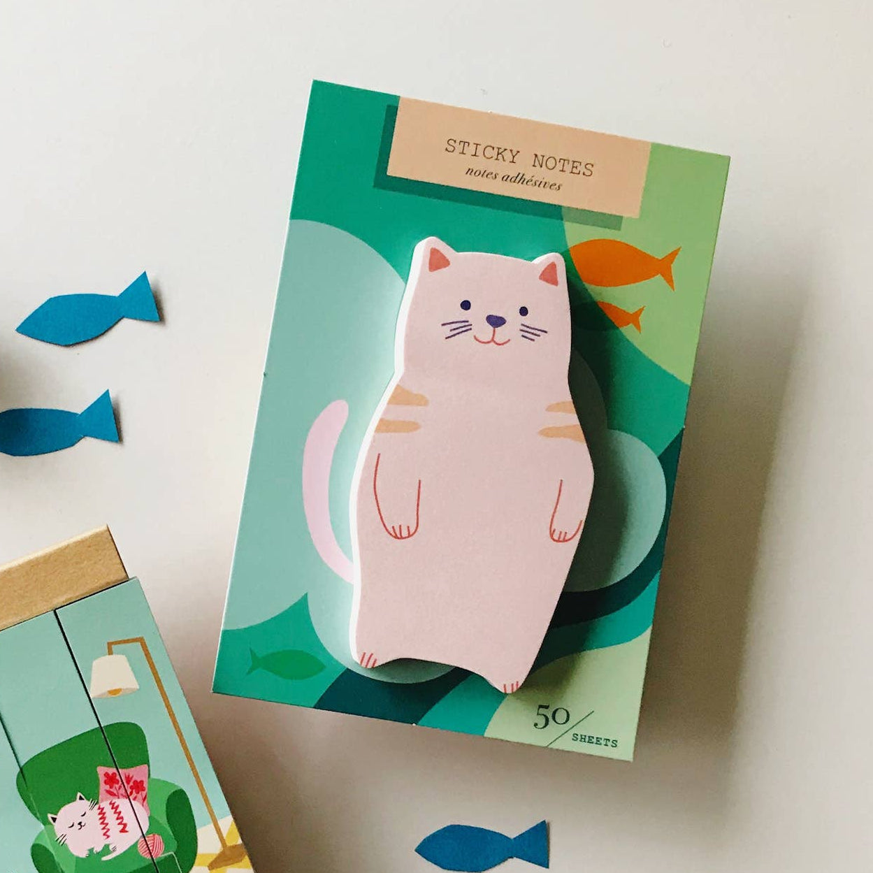 Gone Fishing Sticky Notes