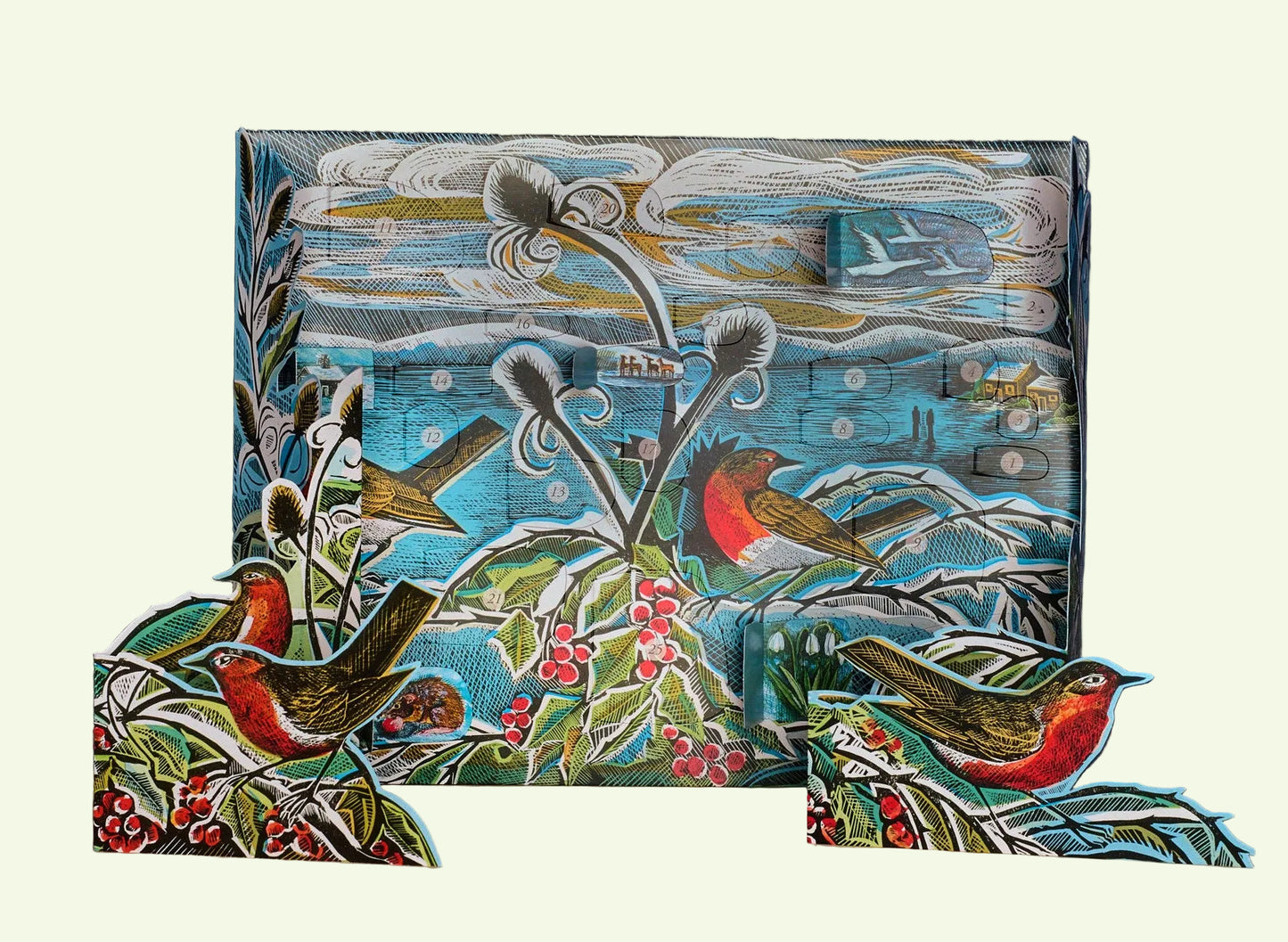 Mid Winter Robin Pop Up Advent Calendar