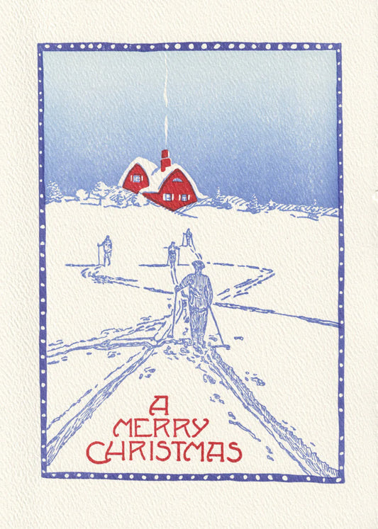 Happy Trails Skier Boxed Holiday Cards