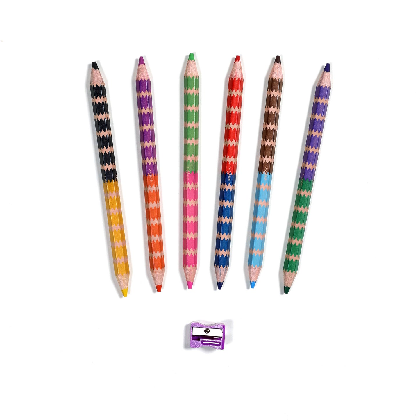 Under the Sea Jumbo Double Color Pencil Set with Sharpener