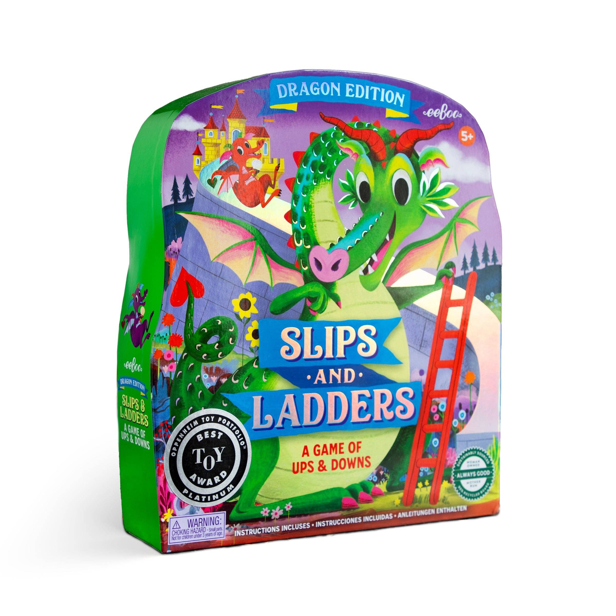 Slips & Ladders Dragon Shaped Game – Allport Editions