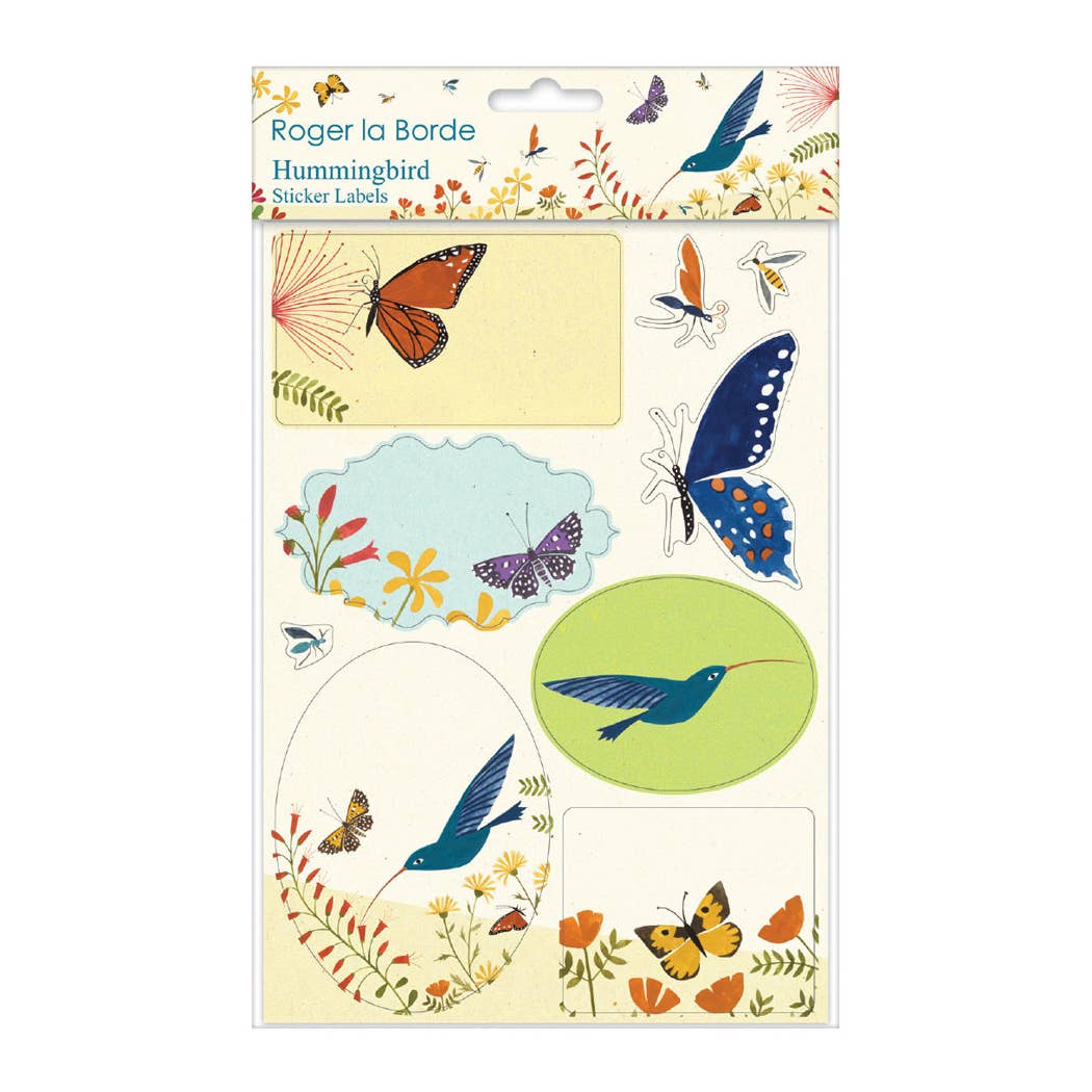 Hummingbird Sticker Label Sheets