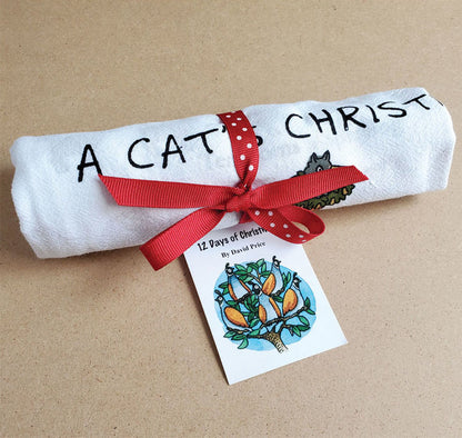 Cat's Christmas Towel