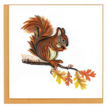 Quilled Squirrel Card