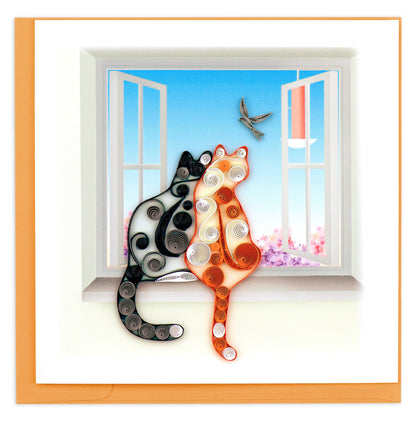 Two Cats Blank Card