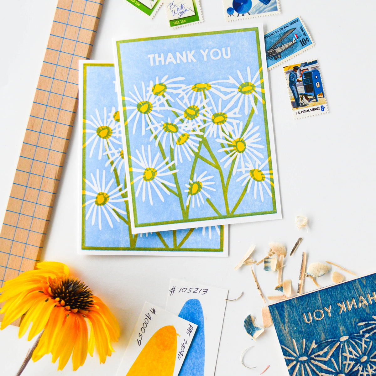 Daisy Garden Thank You Card