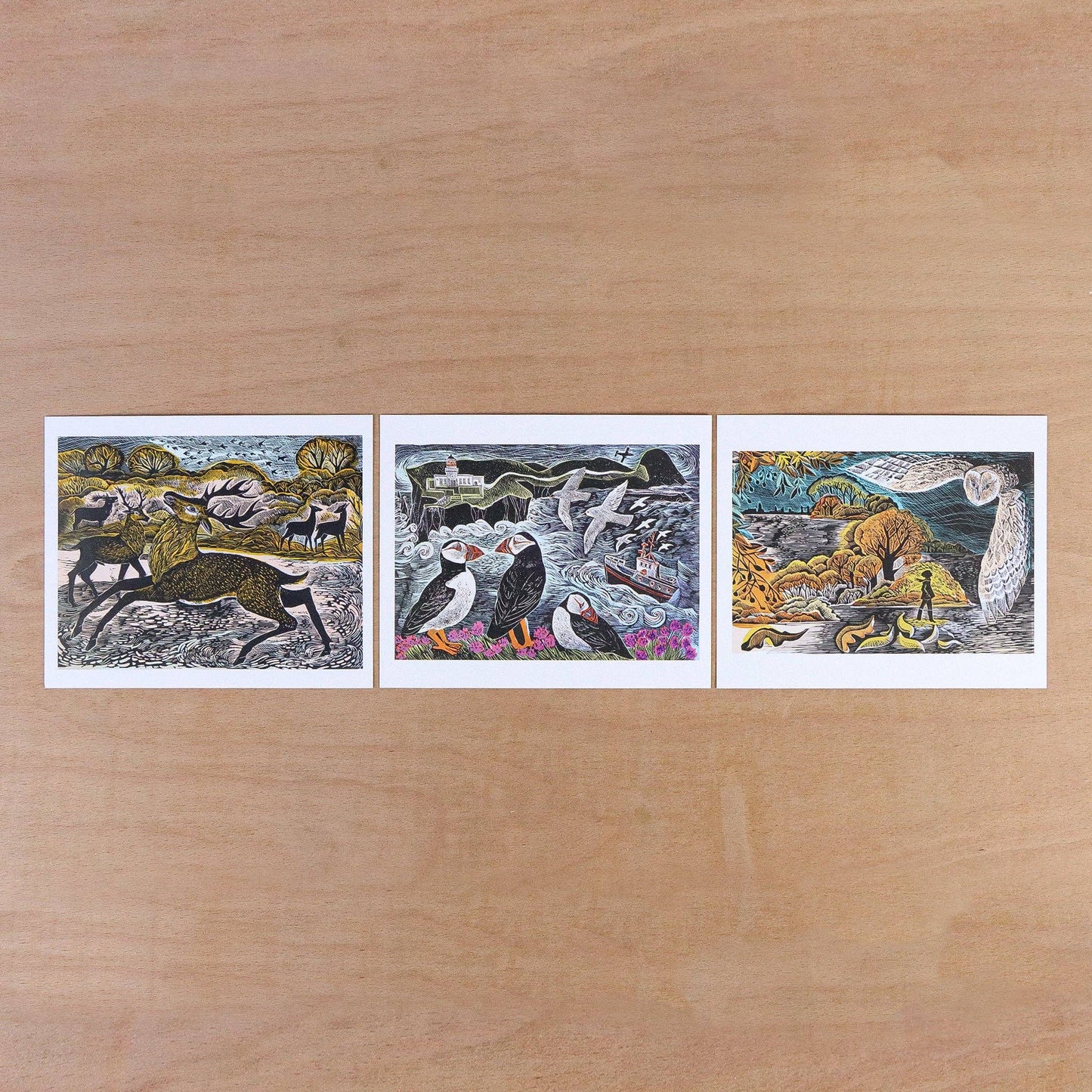 Seasonal Quartet Postcard Wallet