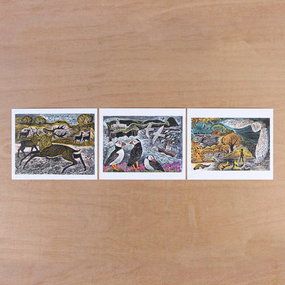 Seasonal Quartet Postcard Wallet