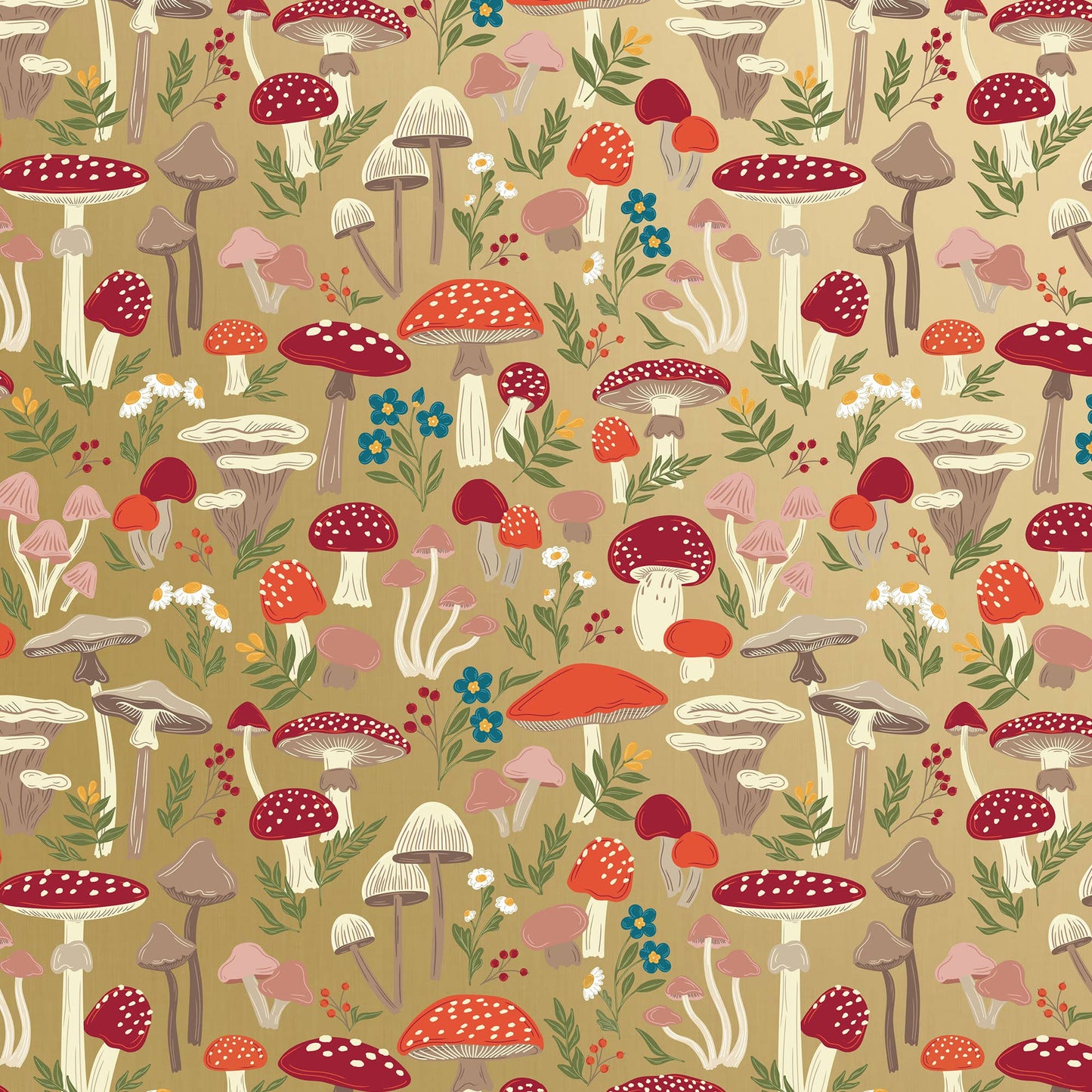Mushroom Forest Wrapping Paper, 2 Rolls