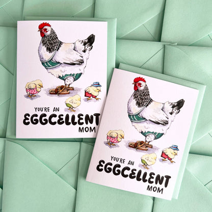 You're An Eggcellent Mom Mother's Day Card