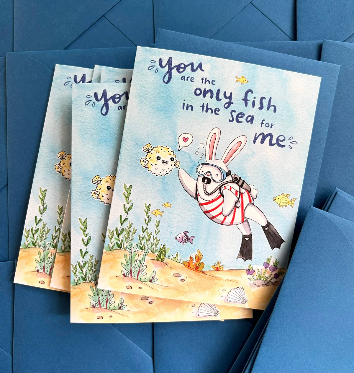 The Only Fish In the Sea For Me Love Card