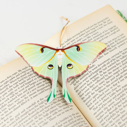 Luna Moth Ornament + Notecard