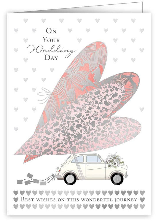 VW Love Bug Journey Wedding Card