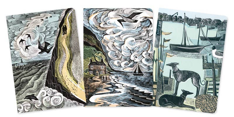 Angela Harding: Set of 3 Coastlines Notebook