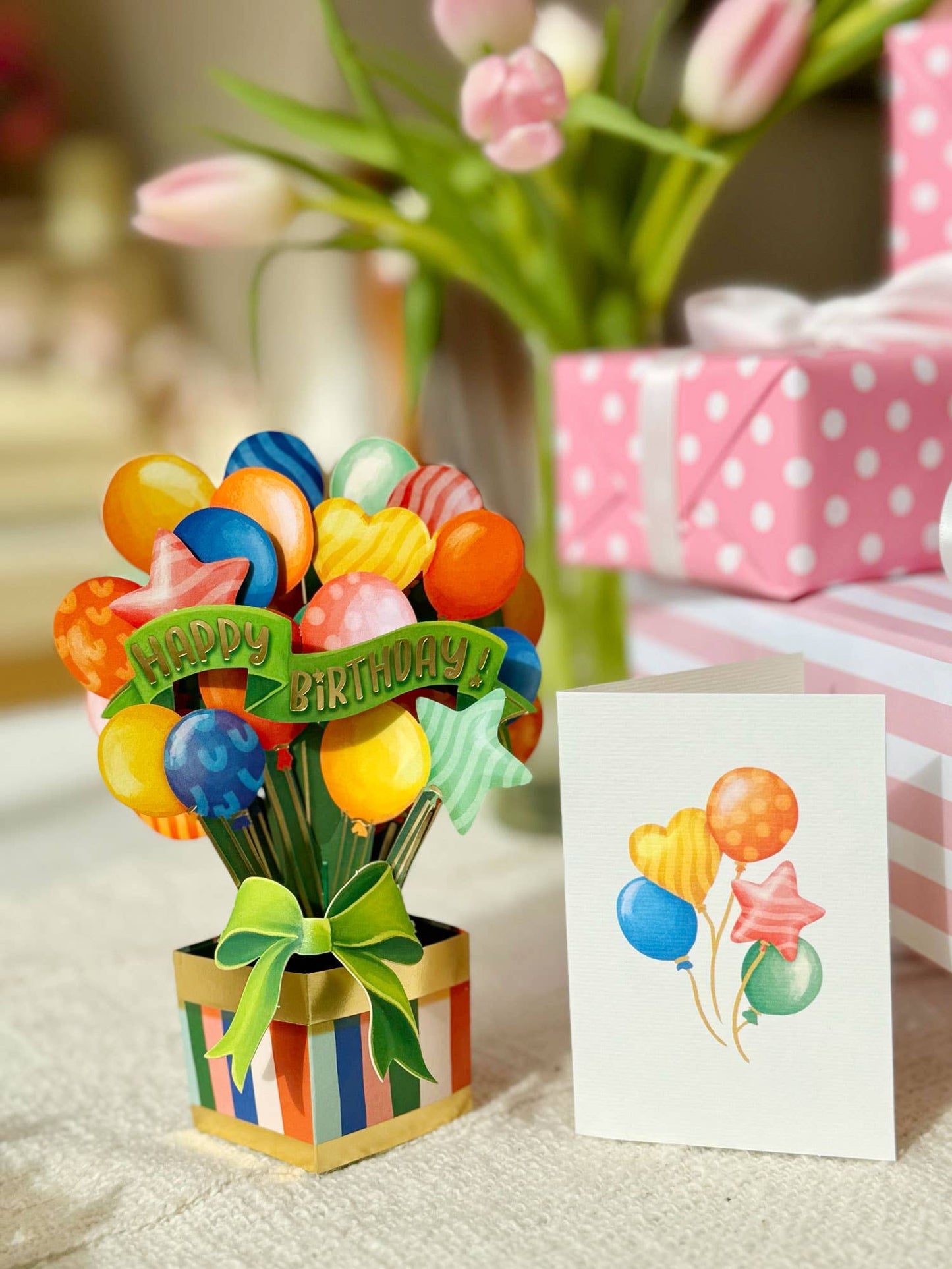 Balloon Bouquet Birthday Pop-Up Card