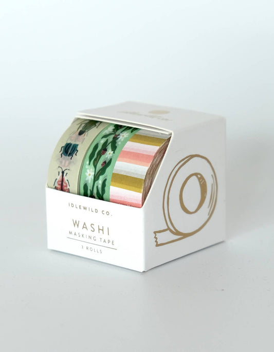 Entomologist Garden Washi Tape, Set of 3
