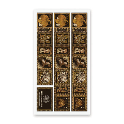 Autumn in Gold Washi Sticker Sheet