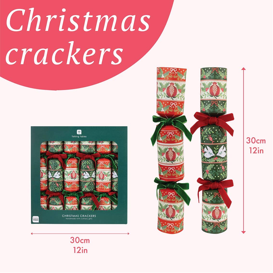 Classic Red & Green Christmas Crackers