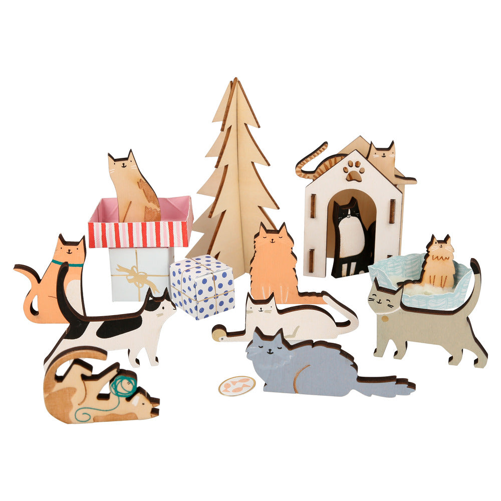 Cat Village Advent Calendar Suitcase