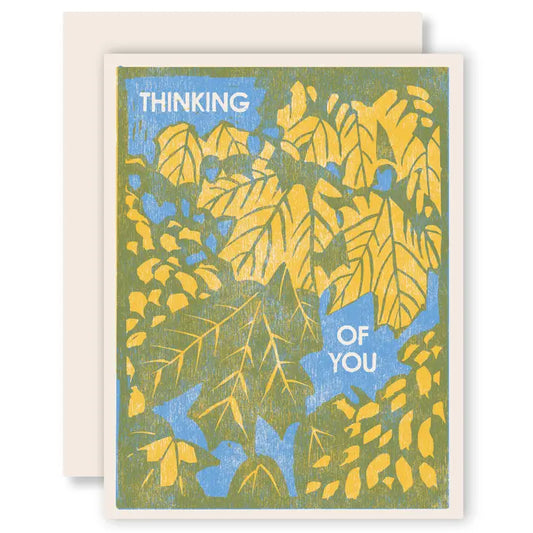 Autumn Leaves Thinking of You Card