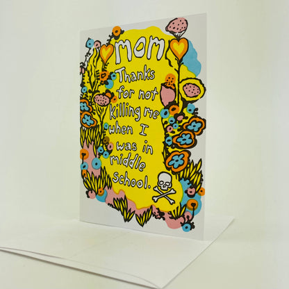 Middle School Mother's Day Card