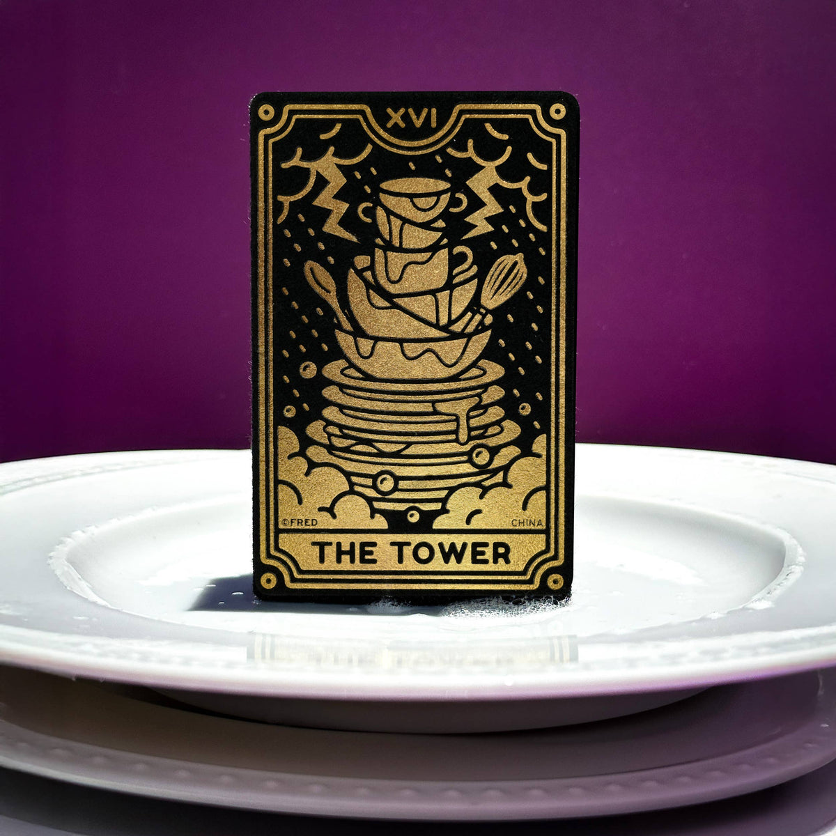 Clean Fate: Metallic Tarot Card Sponges