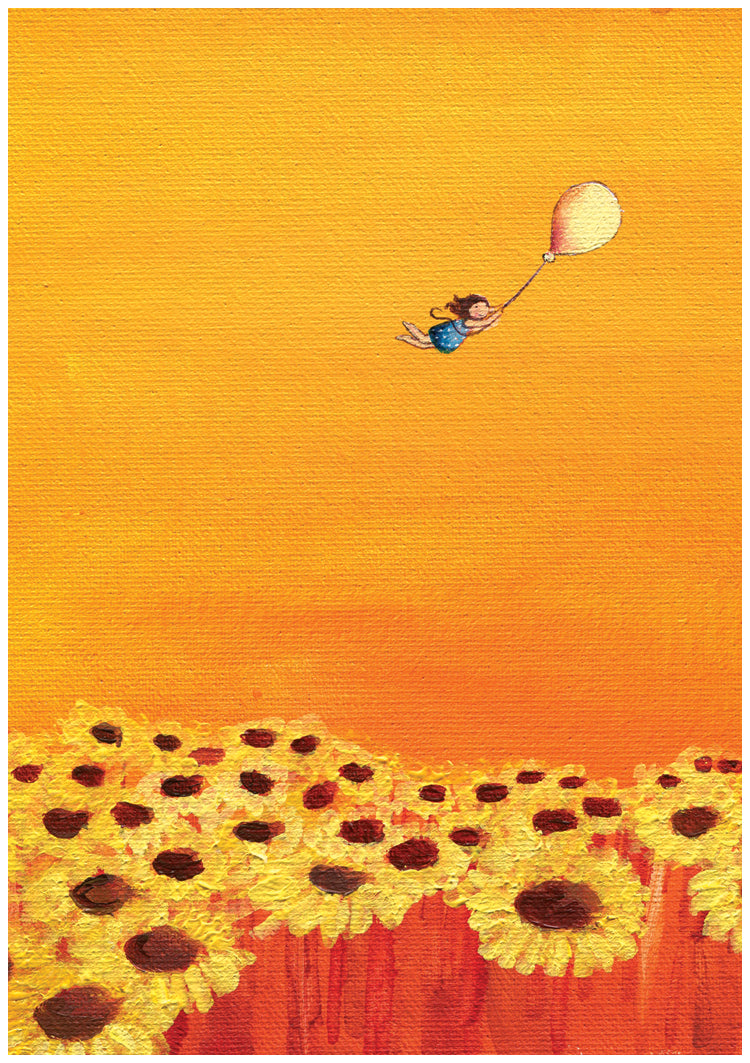 Sunflower Sky Graduation Card