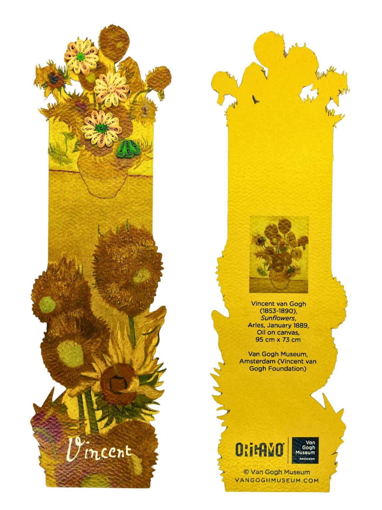 Van Gogh Sunflowers Quilling Bookmark
