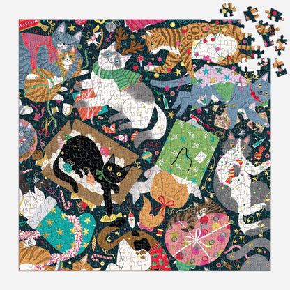 Catmas Chaos 500 Piece Foil Puzzle