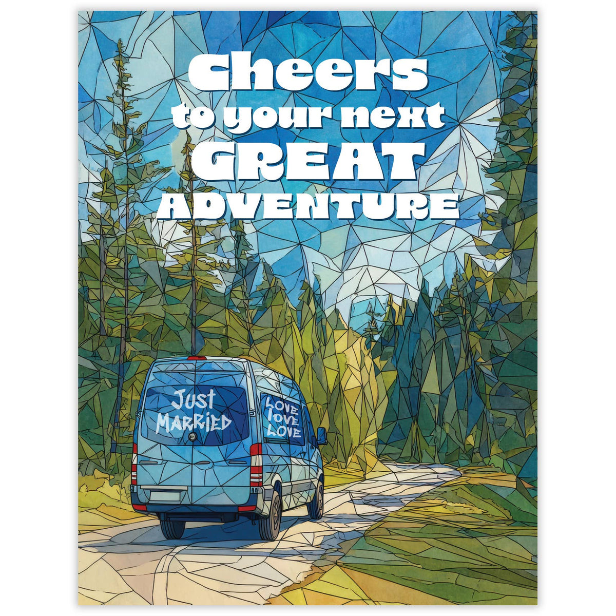Next Great Adventure Outdoorsy Wedding Card