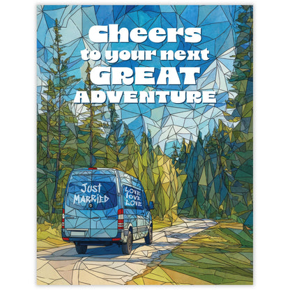 Next Great Adventure Outdoorsy Wedding Card