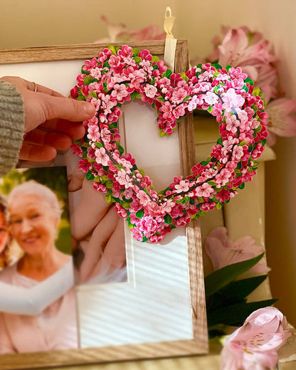 Mini Cherry Blossom Wreath Pop-Up & Card