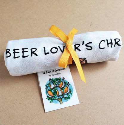 Beer Lover's Christmas Towel