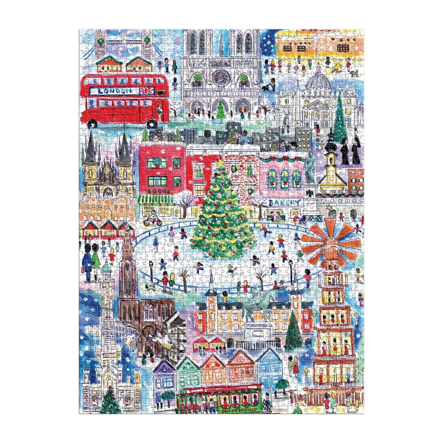 Michael Storrings" Christmas Around the World 1500 Piece Puzzle