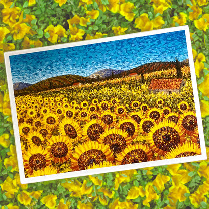Sunflowers, Umbria Card