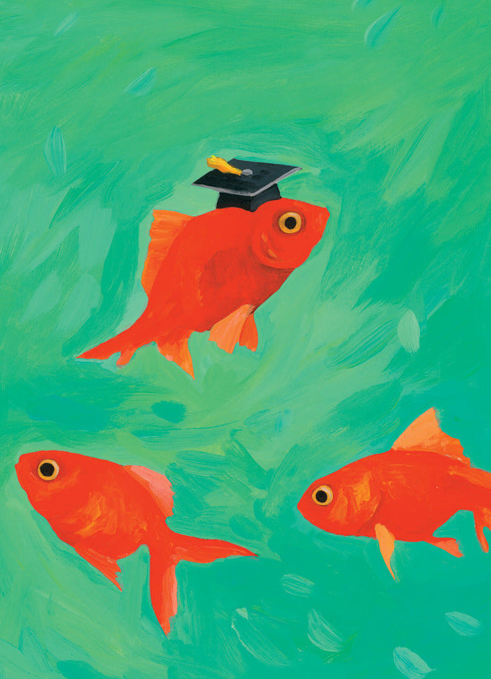 School of Fish Graduation Card