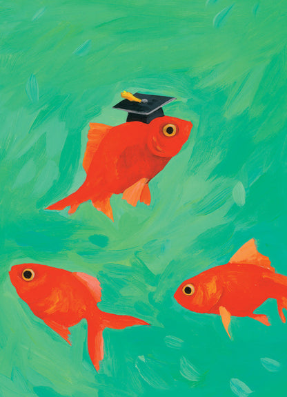 School of Fish Graduation Card
