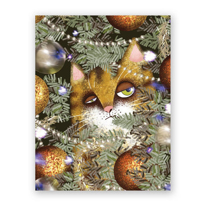 Feline Nice List Holiday Card