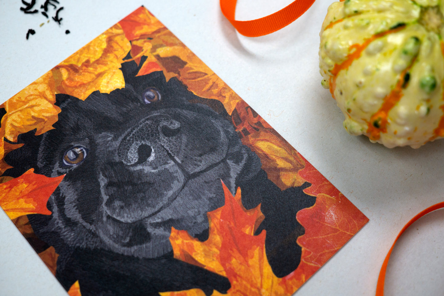 Autumn Pup Card