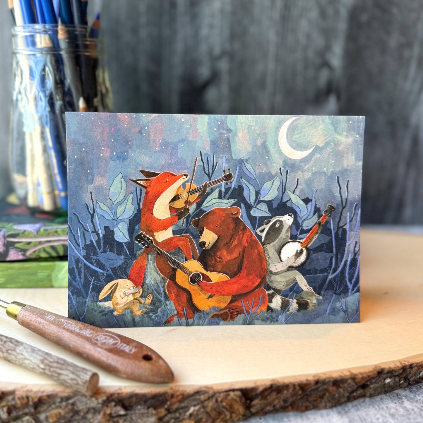 Moon & Stardust Blank Card
