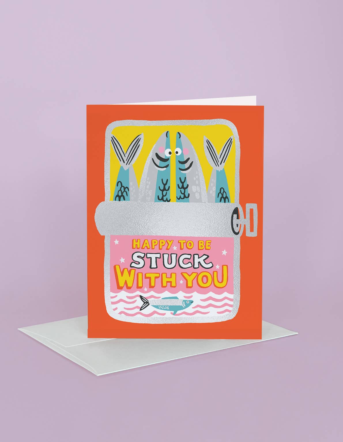 Stuck with You Sardines Love Card