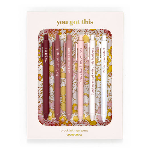 You Got This! Quotable Gel Pens, Set of 6