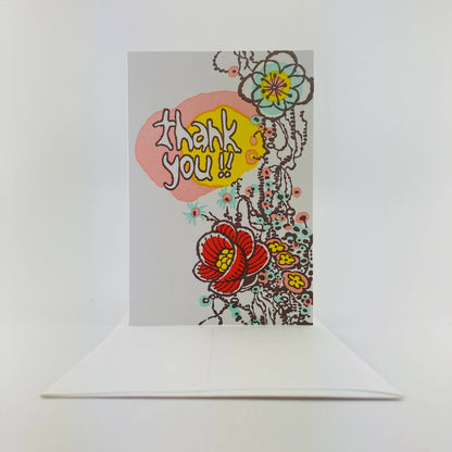 Flowers & Vines Thank You Boxed Note Cards
