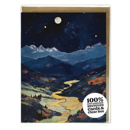 Night Mountains Assorted Boxed Blank Notecards