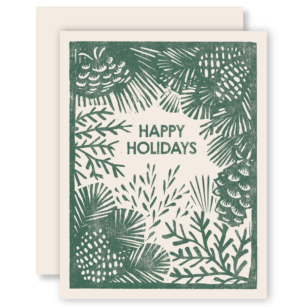 Happy Holidays Greenery Holiday Boxed Cards