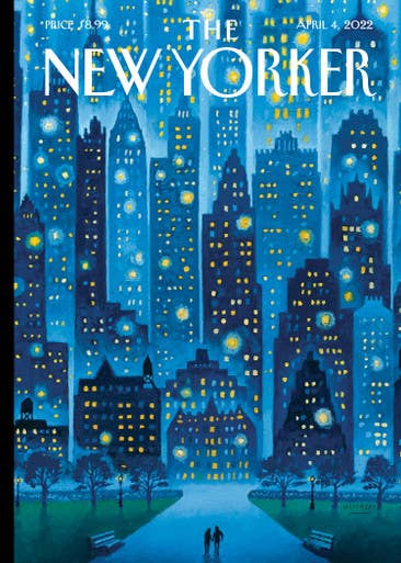 Stellar Night New Yorker Cover Card