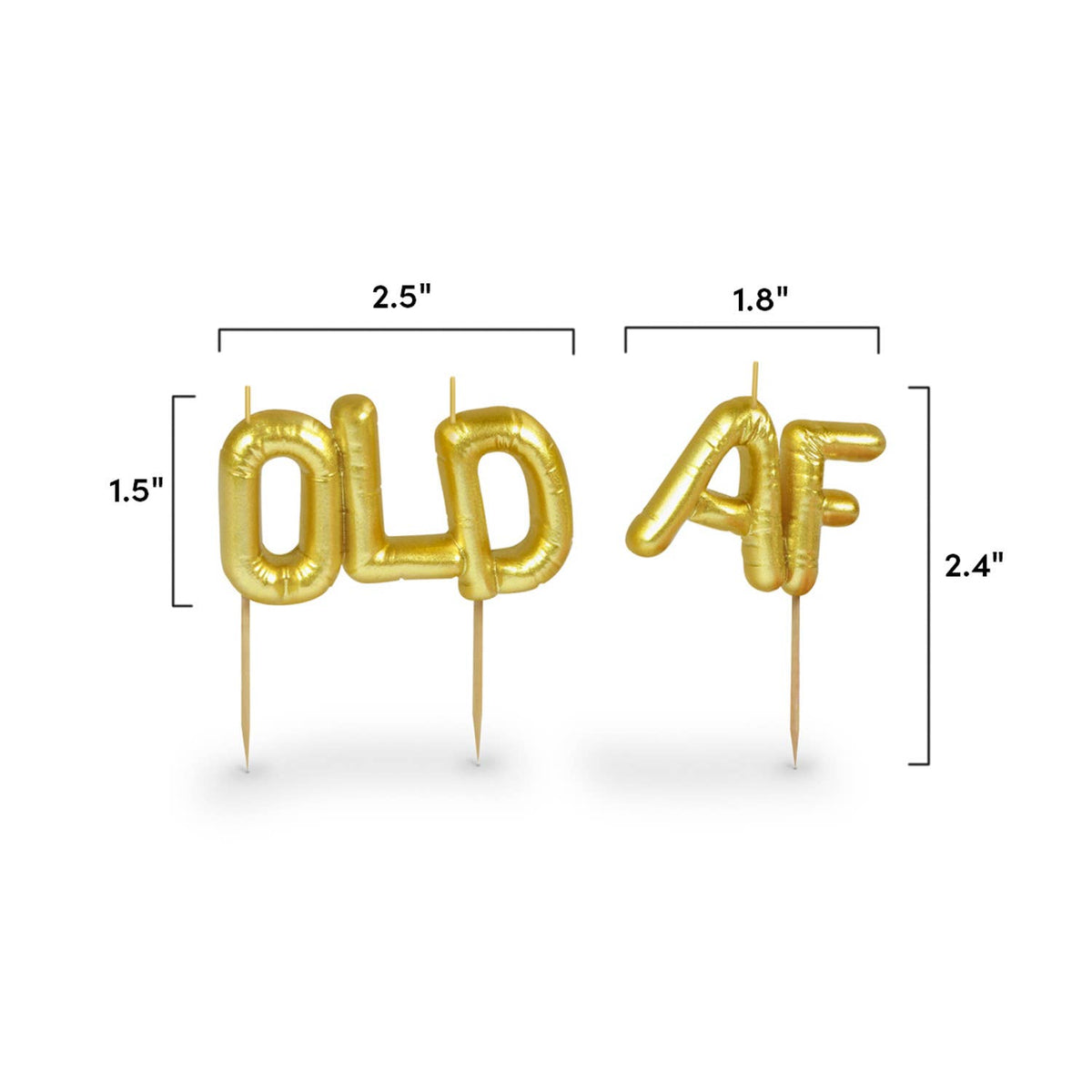 Lighten Up Party Candles: Old AF