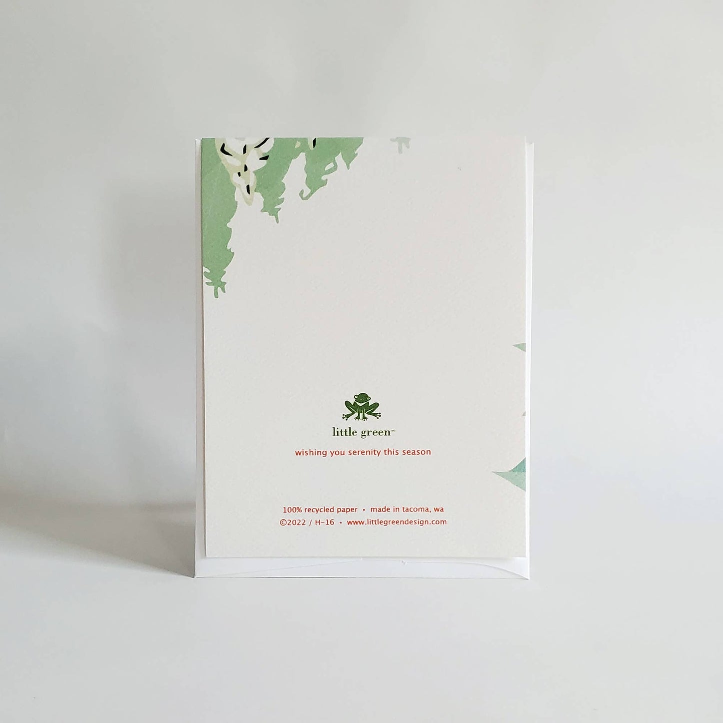 Wishing You Serenity Holiday Card