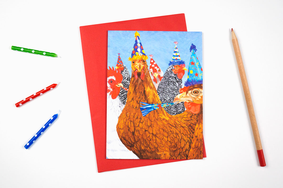 Celebrating Chickens Card